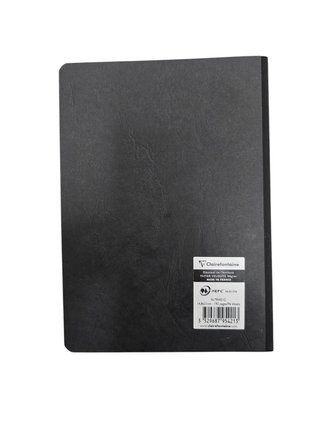Clairefontaine 795421C - Cuaderno con reverso de tela negra