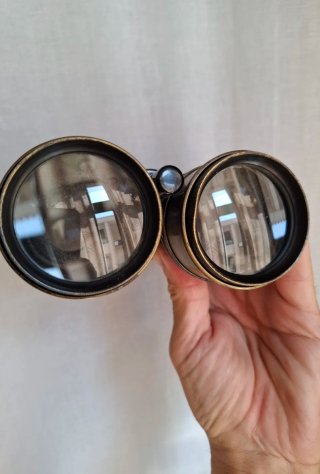 Prismáticos antiguos latón VERRES