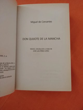 Don Quijote. Cervantes