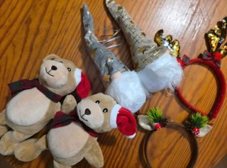 Papá Noel Elfo + Portavelas + Peluches