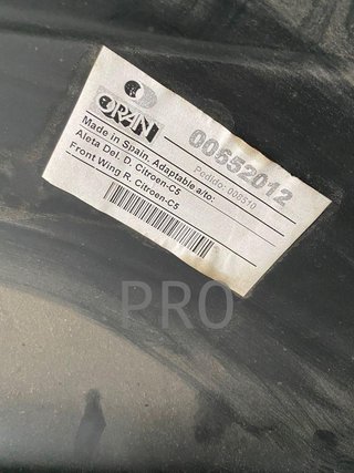 Aleta Citröen C5 652012 nuevo