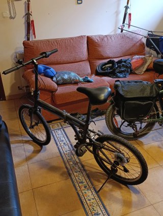 Bicicleta Plegable Negra
