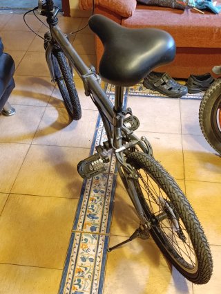 Bicicleta Plegable Negra