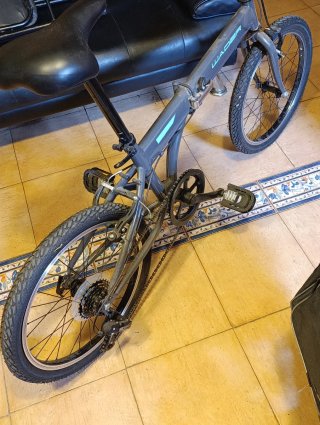 Bicicleta Plegable Negra