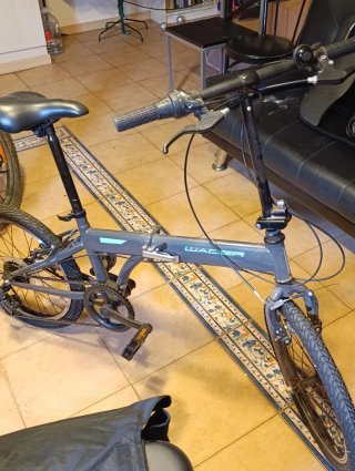 Bicicleta Plegable Negra