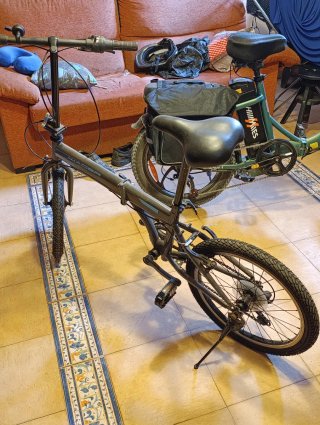 Bicicleta Plegable Negra