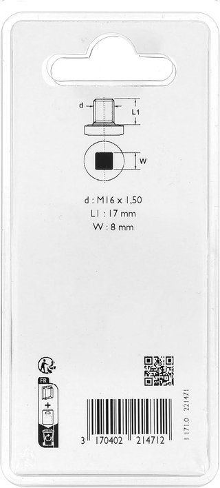 Restagraf – Tapón de Drenaje con Junta montada – M16-1,5 x 17 mm