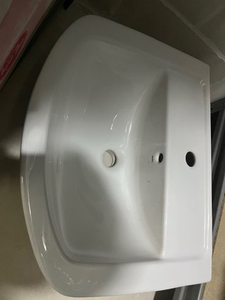Lavabo de porcelana blanco