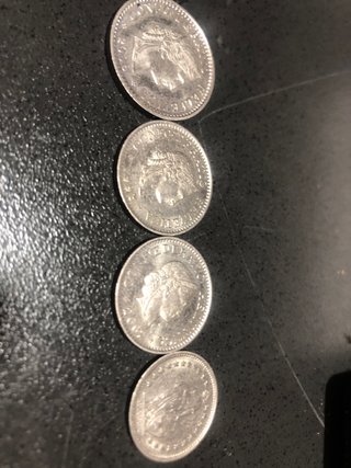 Lote 8 monedas suizas