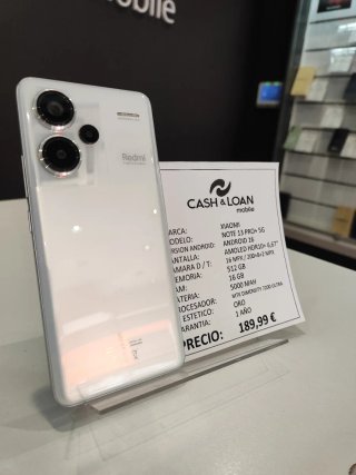 Xiaomi Redmi Note 13 Pro+ 5G 512GB Blanco