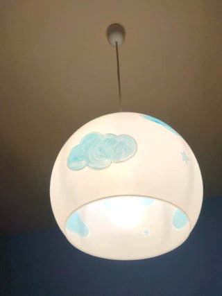 Lámpara infantil nubes