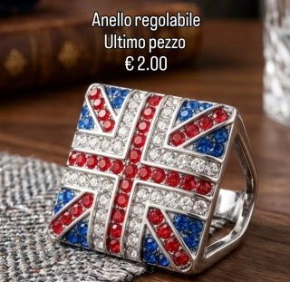 Anello regolabile  Con strass
