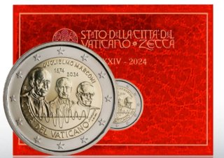Moneda Vaticano 2€ Guglielmo Marconi 2024