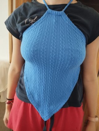 Top Shein Azul Talla S