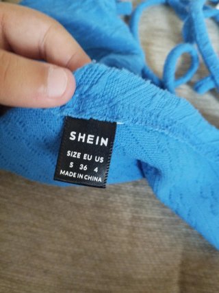 Top Shein Azul Talla S