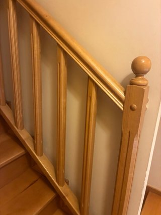 Barandilla/pasamanos de madera para escaleras.
