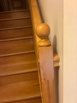 Barandilla/pasamanos de madera para escaleras.