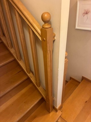 Barandilla/pasamanos de madera para escaleras.