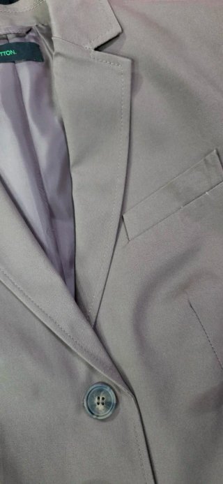 Giacca Blazer Benetton Marrone Tortora
