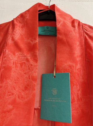 Kimono Zara Marisa Berenson x Jacquard Rojo