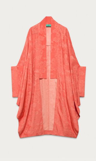Kimono Zara Marisa Berenson x Jacquard Rojo