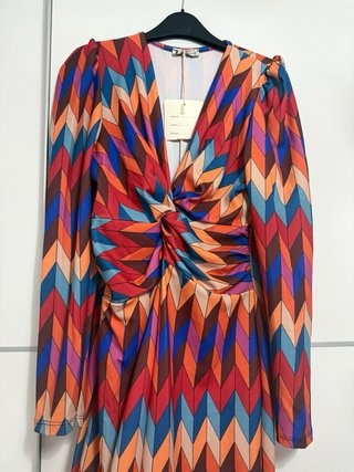 Vestido estampado geométrico talla S/M