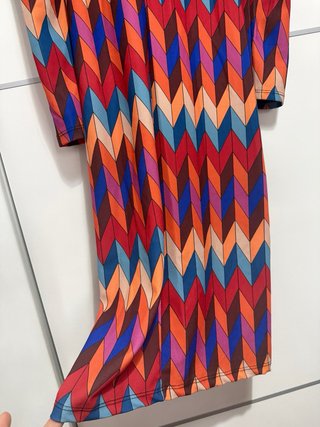 Vestido estampado geométrico talla S/M
