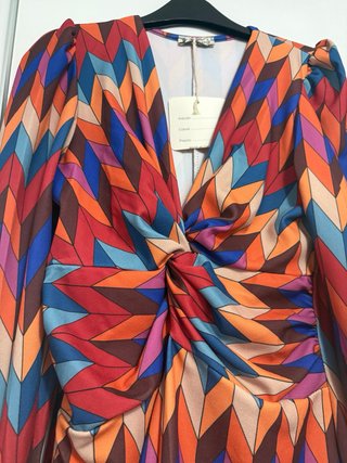 Vestido estampado geométrico talla S/M