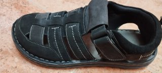Cangrejeras de piel seminuevas (marrón y negro)