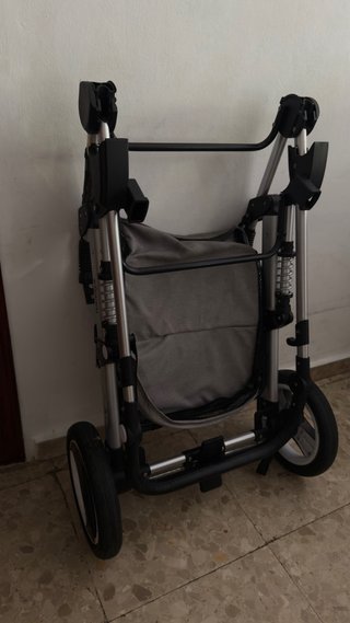 Carrito de bebé 3 en 1 gris