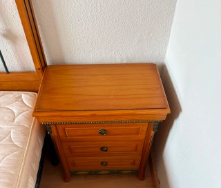 Dormitorio completo madera y forja