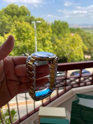 Rolex Submariner Dos Tonos Azul/Oro