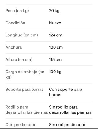 Banco musculación rack plegable Corength + barra.