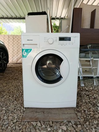 Lavadora Hisense Carga Frontal Blanca