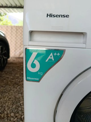 Lavadora Hisense Carga Frontal Blanca