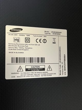 Televisor Samsung Negro