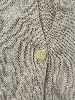 Cárdigan Green Coast Beige Algodón