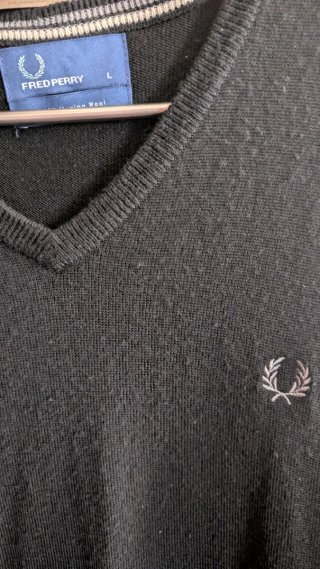 Chaleco Fred Perry Negro Talla L