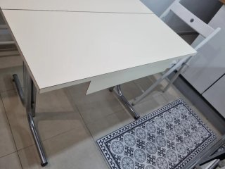 Mesa extensible plegable madera y metal