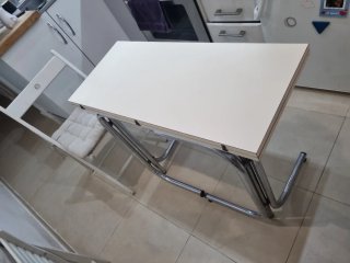 Mesa extensible plegable madera y metal