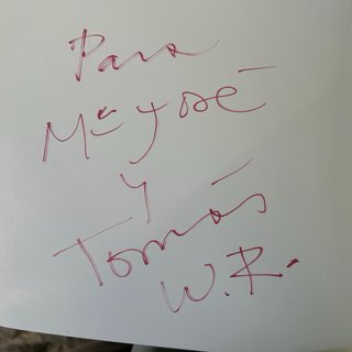 Libro Willy Ramos con dedicatoria