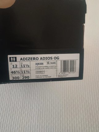 Zapatillas Adidas Adizero Adios Talla 46 Nuevas