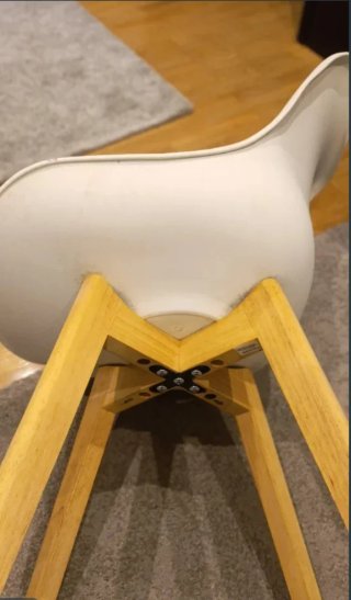 Silla estudio blanca moderna nueva