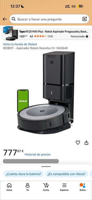 Robot aspirador iRobot Roomba