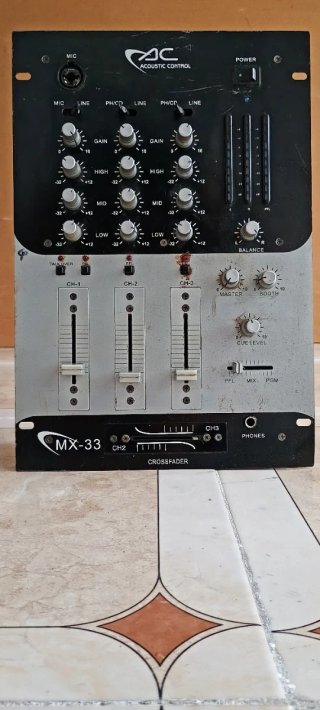 Mezcladora DJ Acoustic Control MX-33 3 Canales