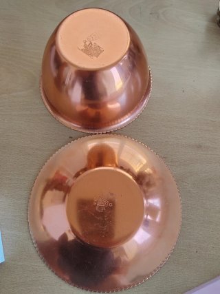 Juego Vintage Vol y Plato Aluminio Anonizado
