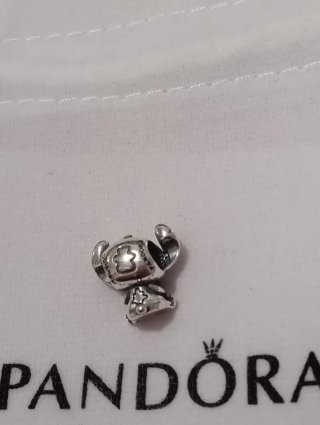 Charm Pandora Stitch Corazón Azul