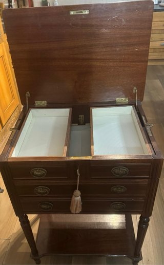 Mueble joyero antiguo madera