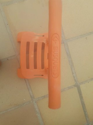 Carro para mochila naranja