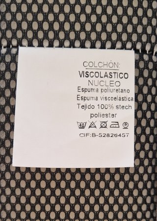 Colchón viscoelástico para bebé